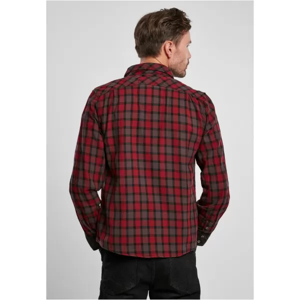  Hemd BRANDIT DUNCAN CHECKED BD4016 ROT/BRAUN 