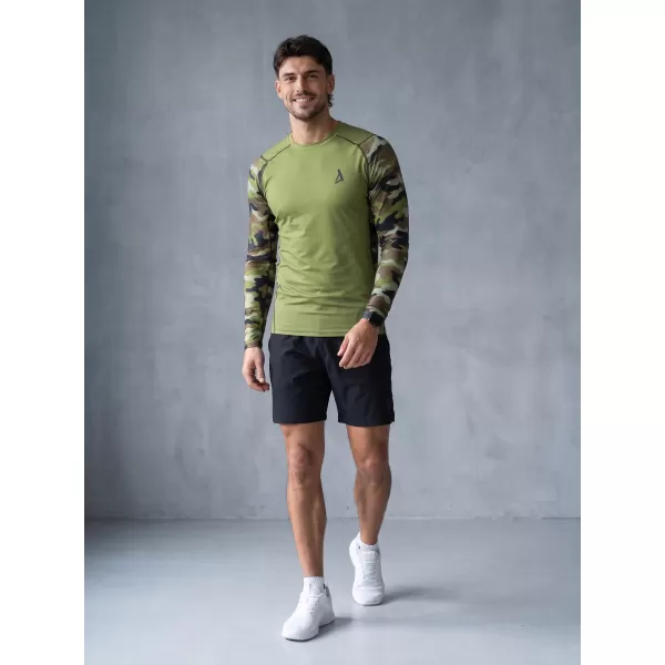  Funktionelle Kompression von Männern t -Shirt Premium ALTISPORT VOJ/ALM038TR03 GRÜN/KHAKI 