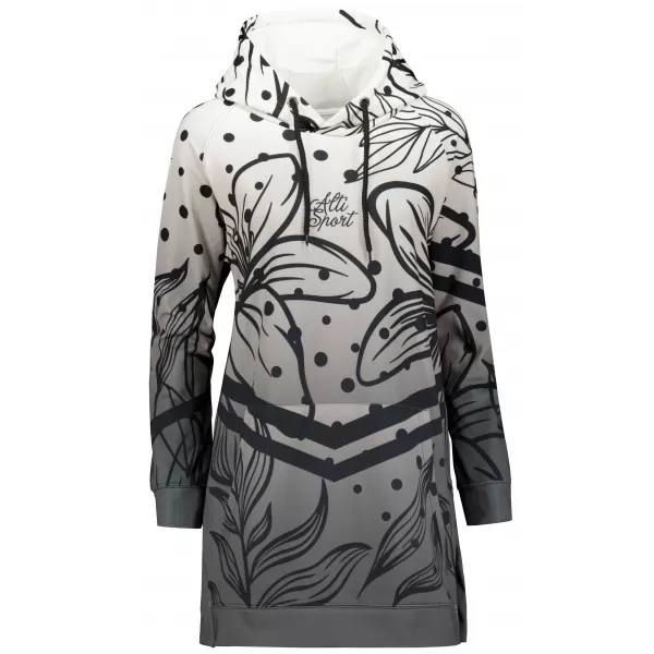  Hochwertiges Funktions-Sweatshirt für Damen ALTISPORT VOJ/ALW045MI03 SCHWARZ UND WEIß 