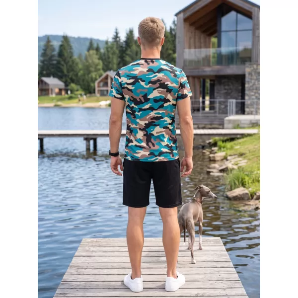  Funktionelles Premium-T-Shirt für Herren ALTISPORT VOJ/ALM038TR01 KEROSIN/BRAUN 