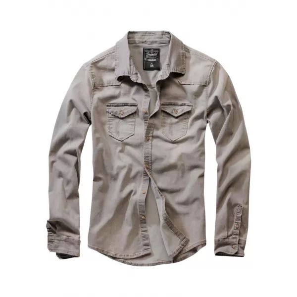  Hemd BRANDIT RILEY DENIM BD4020 GRAU 