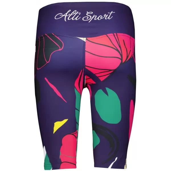  Hochwertige Damen-Funktionsleggings oberhalb des Knies ALTISPORT VOJ/ALW042LEG02 DUNKELBLAU 