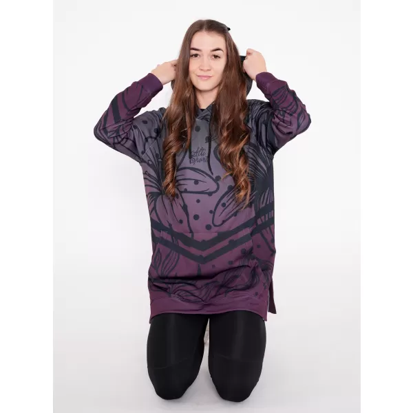  Hochwertiges Funktions-Sweatshirt für Damen ALTISPORT VOJ/ALW045MI03 LILA/SCHWARZ 