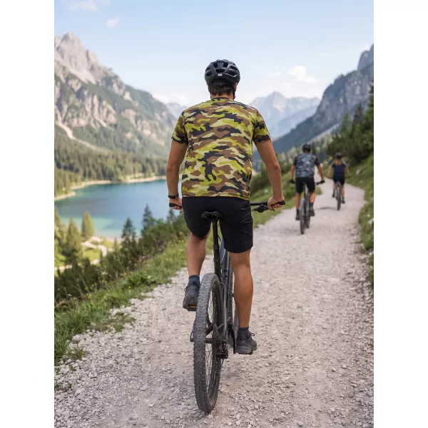  Funktionelles Premium-T-Shirt für Herren ALTISPORT VOJ/ALM038TR01 grüne Armee 