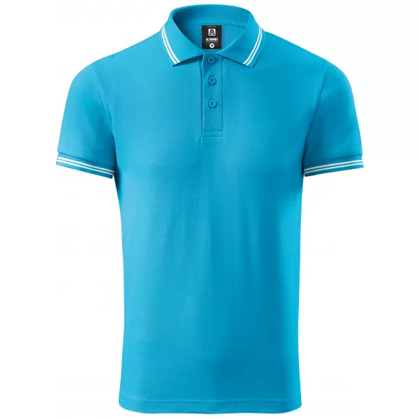  Herren-T-Shirt mit Kragen ALTISPORT NoPrint NP/ALM912 TÜRKIS 