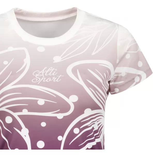  Hochwertiges Funktions-T-Shirt für Damen ALTISPORT VOJ/ALW045TR01 LILA/WEIß 