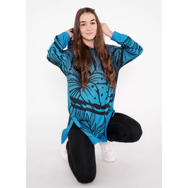  Hochwertiges Funktions-Sweatshirt für Damen ALTISPORT VOJ/ALW045MI03 SMARAGD/SCHWARZ 