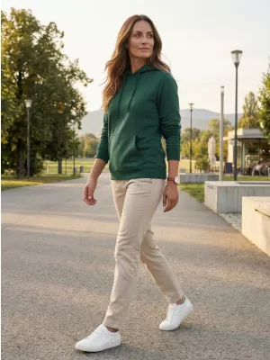 Damen-Sweatshirt ALTISPORT NoPrint NP/ALW579NJ DUNKELGRÜN