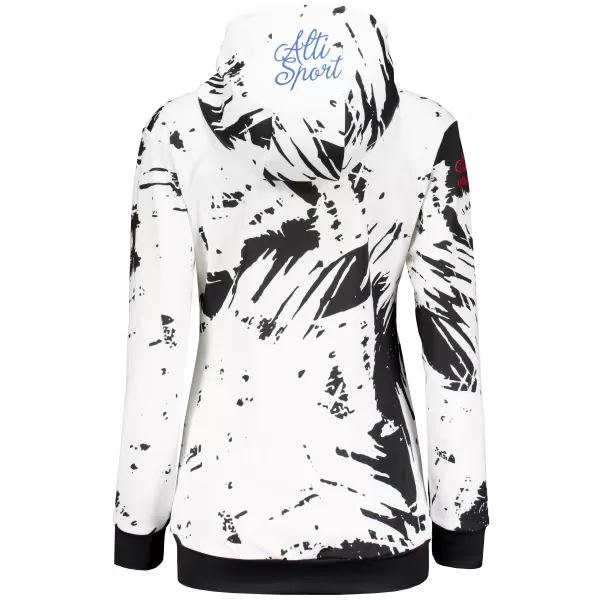  Hochwertiges Funktions-Sweatshirt für Damen ALTISPORT VOJ/ALW036MI01 ABSTRAKTION WEIß 