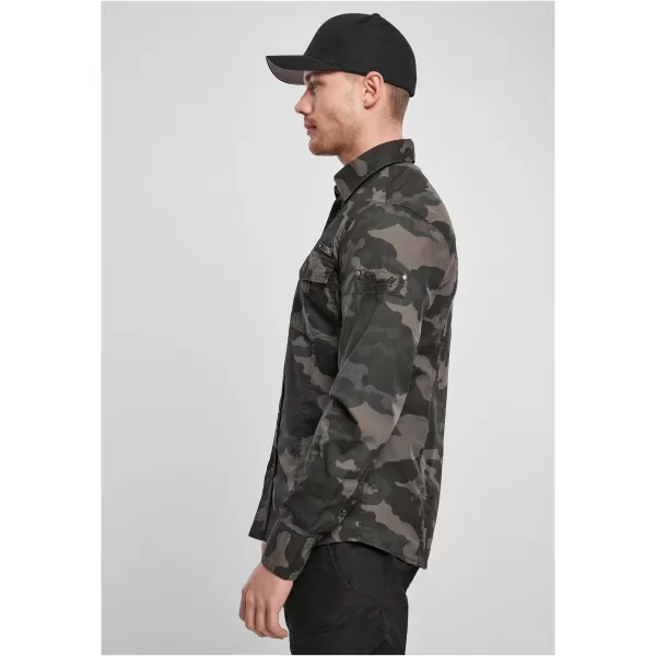  Hemd BRANDIT SLIM WORKER BD4005 DARKCAMO 
