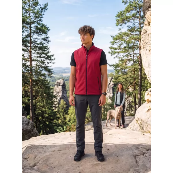  Herren-Softshellweste ALTISPORT NoPrint NP/ALM8211NJ ROT SCHWARZ 