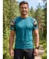 Hochwertiges Funktions-Kompressions-T-Shirt mit kurzen Ärmeln für Herren ALTISPORT VOJ/ALM038TR04 KEROSIN/BRAUN