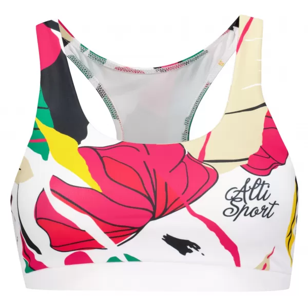  Premium-Sport-BH für Damen ALTISPORT VOJ/ALW042POD01 WEIß 