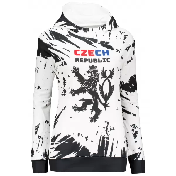  Hochwertiges Funktions-Sweatshirt für Damen ALTISPORT VOJ/ALW036MI01 ABSTRAKTION WEIß 