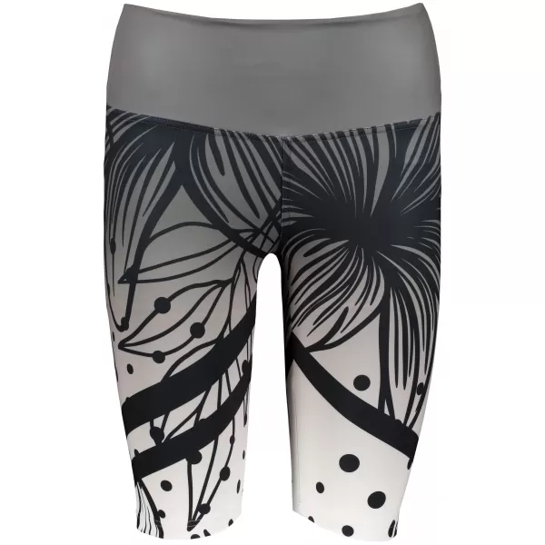  Hochwertige Damen-Funktionsleggings oberhalb des Knies ALTISPORT VOJ/ALW045LEG02 SCHWARZ UND WEIß 