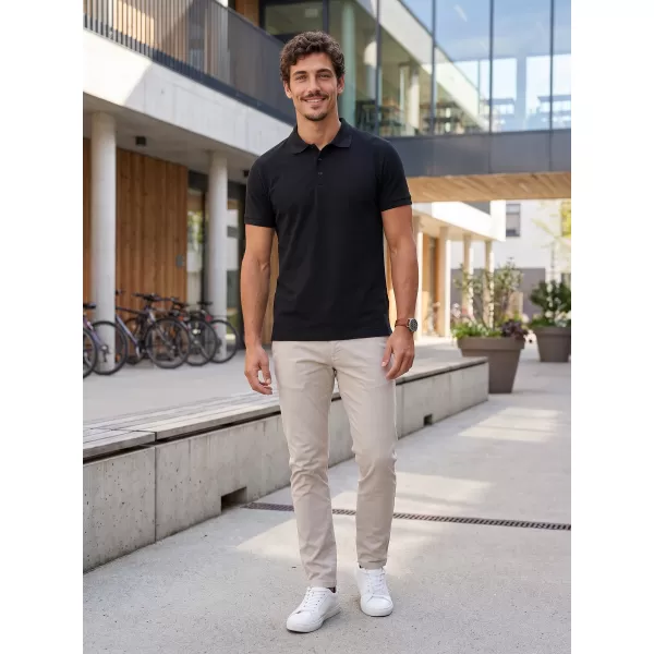  Herren-T-Shirt mit Kragen ALTISPORT NoPrint NP/ALM302 EBENHOLZGRAU 