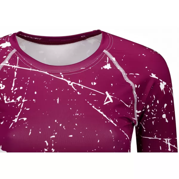  Hochwertiges Funktions-Crop-Top mit langen Ärmeln für Damen ALTISPORT VOJ/ALW034TR04 FUCHSIE 