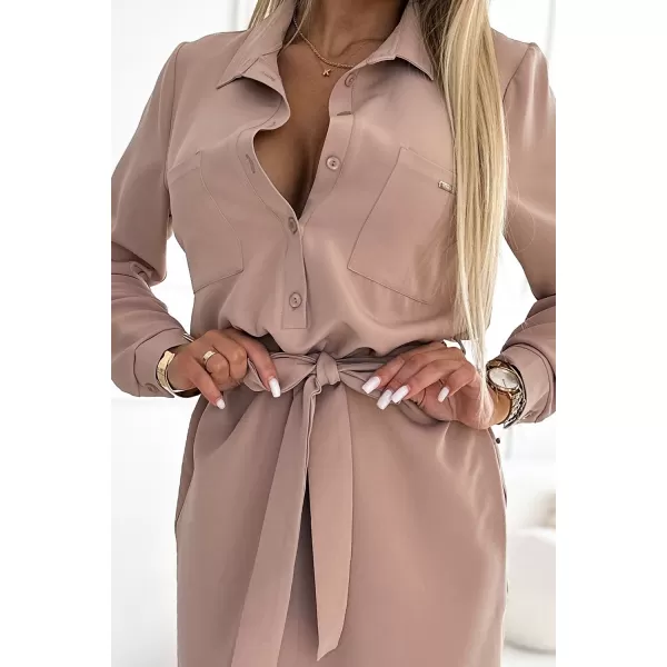  Kleid NUMOCO CAMILLE 284-2 BEIGE 