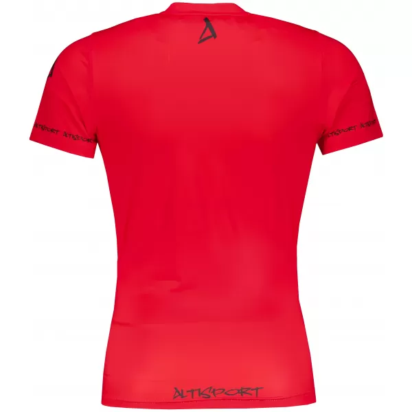  Hochwertiges Funktions-Kompressions-T-Shirt mit kurzen Ärmeln für Herren ALTISPORT VOJ/ALM000TR04 ROT 