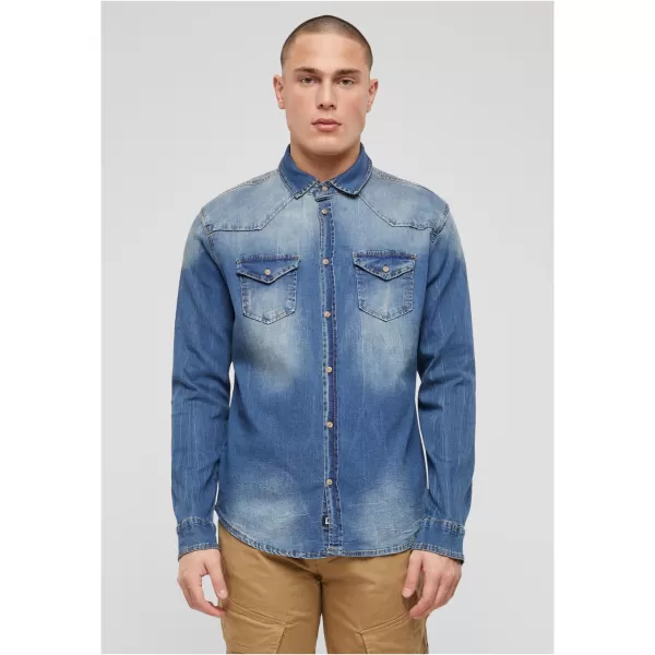  Hemd BRANDIT RILEY DENIM BD4020 BLAU GEWASCHEN 