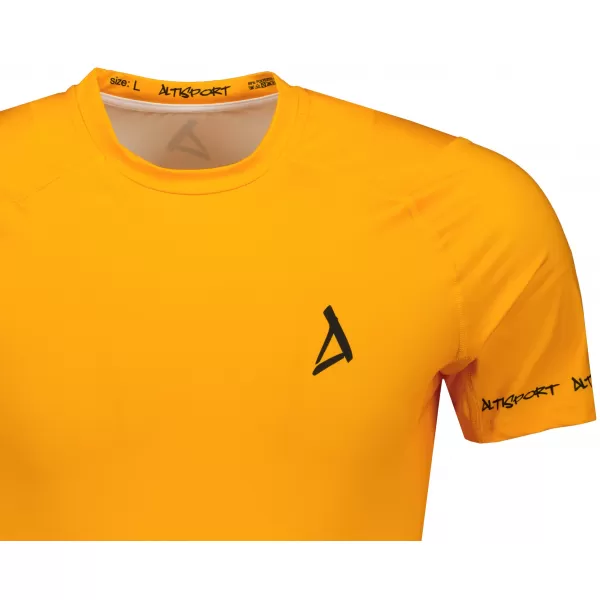  Hochwertiges Funktions-Kompressions-T-Shirt mit kurzen Ärmeln für Herren ALTISPORT VOJ/ALM000TR04 ORANGE 