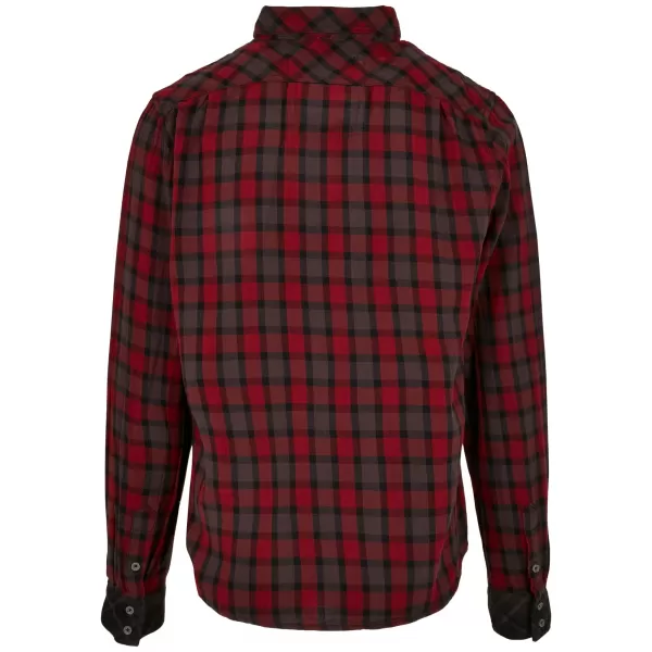  Hemd BRANDIT DUNCAN CHECKED BD4016 ROT/BRAUN 