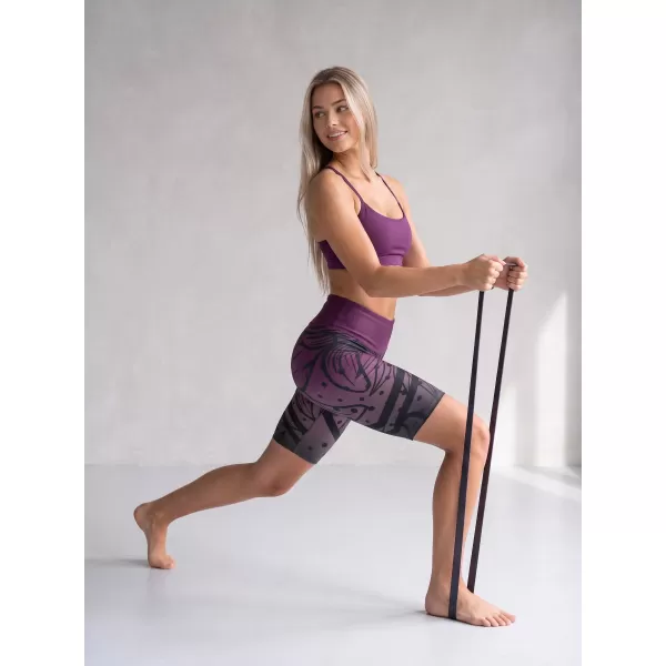  Hochwertige Damen-Funktionsleggings oberhalb des Knies ALTISPORT VOJ/ALW045LEG02 LILA/SCHWARZ 