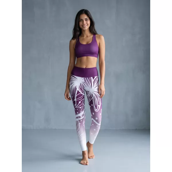  Lange Premium-Funktionsleggings für Damen ALTISPORT VOJ/ALW045LEG01 LILA/WEIß 