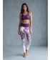 Lange Premium-Funktionsleggings für Damen ALTISPORT VOJ/ALW045LEG01 LILA/WEIß