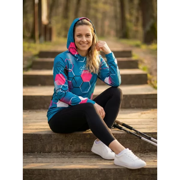  Hochwertiges Funktions-Sweatshirt für Damen ALTISPORT VOJ/ALW037MI01 KEROSIN/ROSA 