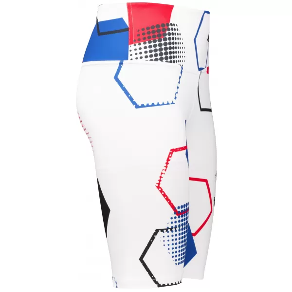  Hochwertige Damen-Funktionsleggings oberhalb des Knies ALTISPORT VOJ/ALW036LEG02 HEXA WEIß 