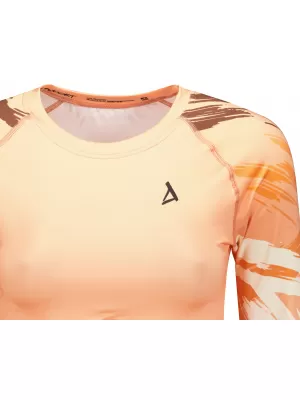 Hochwertiges Funktions-Crop-Top mit langen Ärmeln für Damen ALTISPORT VOJ/ALW039TR04 ORANGE