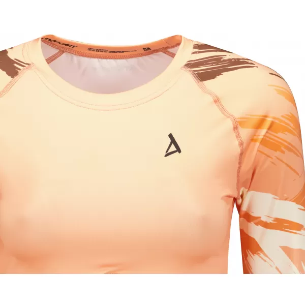  Hochwertiges Funktions-Crop-Top mit langen Ärmeln für Damen ALTISPORT VOJ/ALW039TR04 ORANGE 