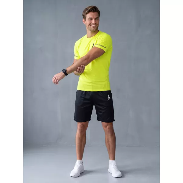  Hochwertiges Funktions-Kompressions-T-Shirt mit kurzen Ärmeln für Herren ALTISPORT VOJ/ALM000TR04 NEON GELB 