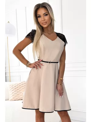 Kleid NUMOCO SILVIA 254-3 BEIGE
