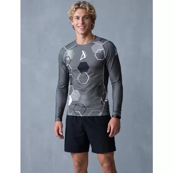  Hochwertiges funktionelles Kompressions-T-Shirt für Herren ALTISPORT VOJ/ALM037TR03 GRAU 
