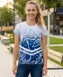Hochwertiges Funktions-T-Shirt für Damen ALTISPORT VOJ/ALW045TR01 MARINEBLAU/WEIß