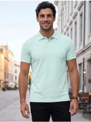 Herren-T-Shirt mit Kragen ALTISPORT NoPrint NP/ALM302 FROST