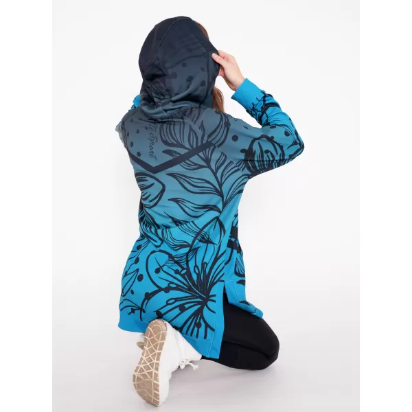  Hochwertiges Funktions-Sweatshirt für Damen ALTISPORT VOJ/ALW045MI03 SMARAGD/SCHWARZ 