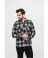 Hemd BRANDIT CHECKED BD4002 SCHWARZ/HOLZKOHLE