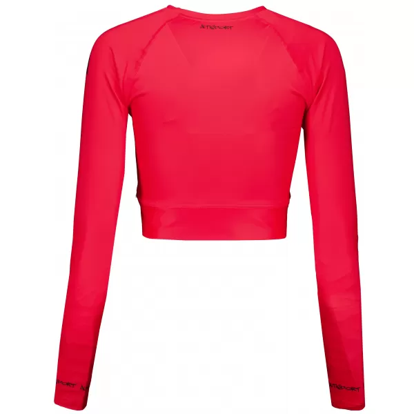  Hochwertiges Funktions-Crop-Top mit langen Ärmeln für Damen ALTISPORT VOJ/ALW000TR04 ROT 