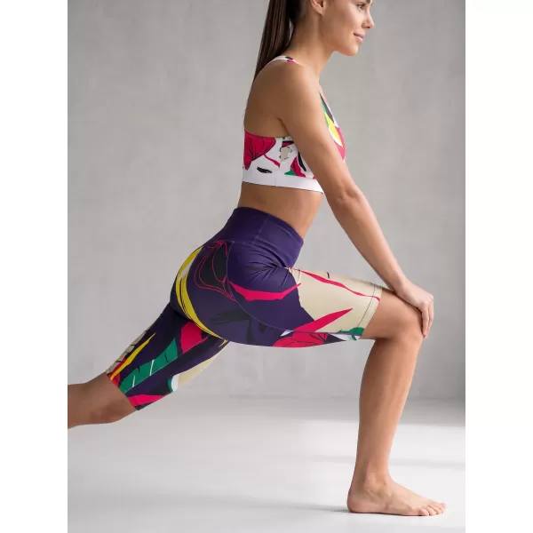  Hochwertige Damen-Funktionsleggings oberhalb des Knies ALTISPORT VOJ/ALW042LEG02 DUNKELBLAU 