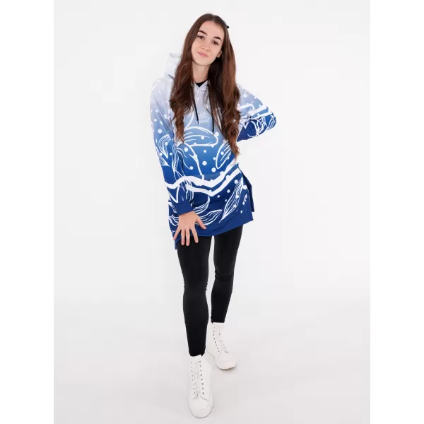 Hochwertiges Funktions-Sweatshirt für Damen ALTISPORT VOJ/ALW045MI03 MARINEBLAU/WEIß 