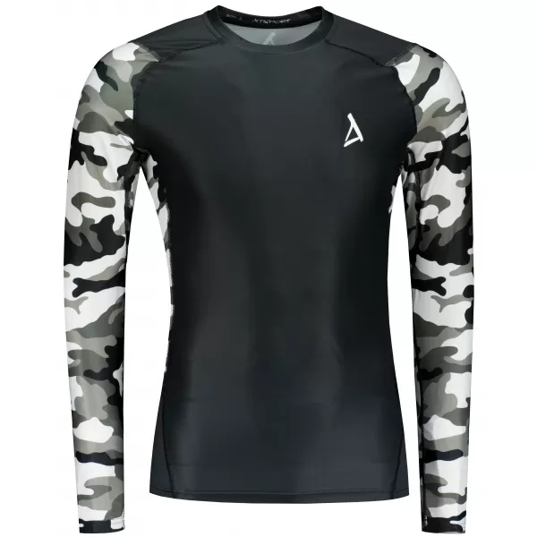  Funktionelle Kompression von Männern t -Shirt Premium ALTISPORT VOJ/ALM038TR03 SCHWARZ UND WEIß 