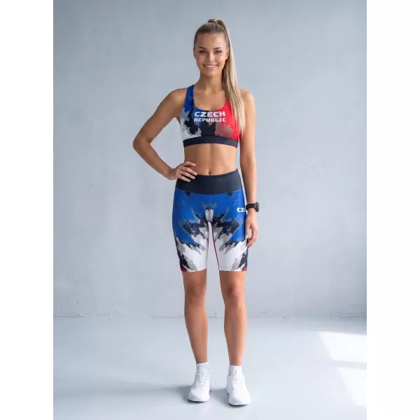  Hochwertige Damen-Funktionsleggings oberhalb des Knies ALTISPORT VOJ/ALW036LEG02 STREIFEN 