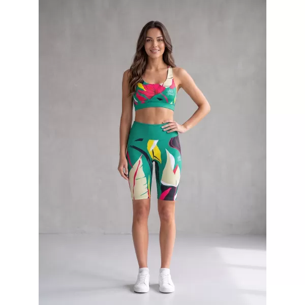  Hochwertige Damen-Funktionsleggings oberhalb des Knies ALTISPORT VOJ/ALW042LEG02 GRÜN 