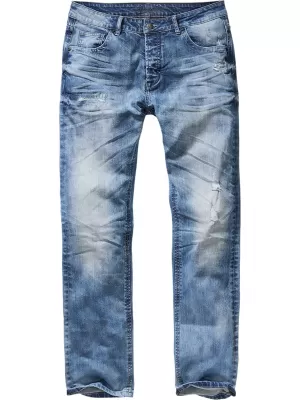 Hose BRANDIT WILL WASHED BD1015 BLAU GEWASCHEN