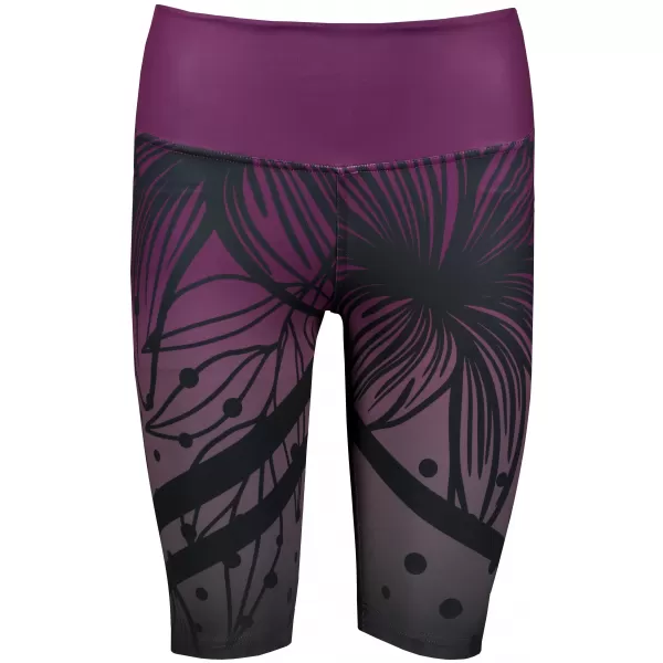  Hochwertige Damen-Funktionsleggings oberhalb des Knies ALTISPORT VOJ/ALW045LEG02 LILA/SCHWARZ 