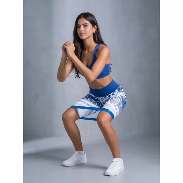  Hochwertige Damen-Funktionsleggings oberhalb des Knies ALTISPORT VOJ/ALW045LEG02 MARINEBLAU/WEIß 