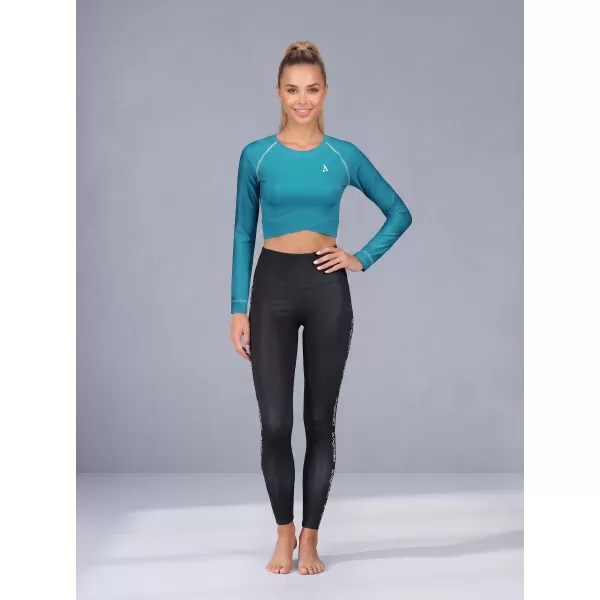 Hochwertiges Funktions-Crop-Top mit langen Ärmeln für Damen ALTISPORT VOJ/ALW000TR04 KEROSIN 